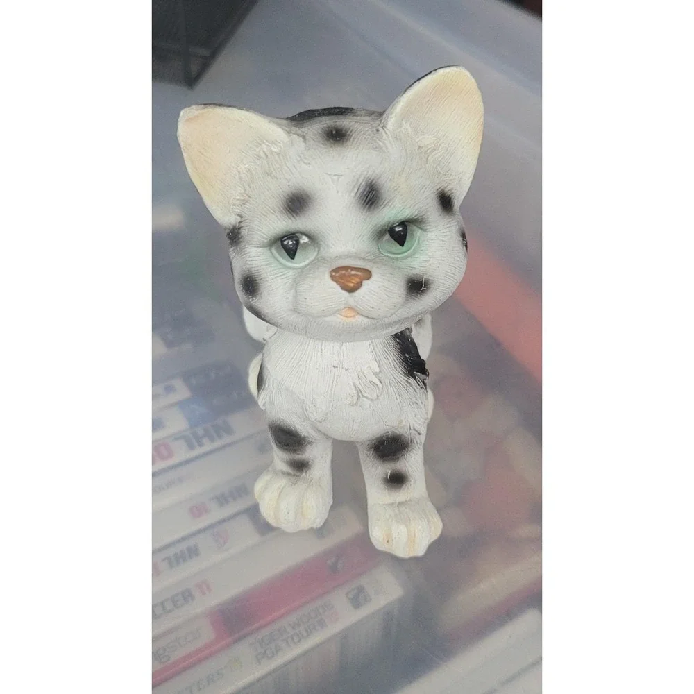 Black & White Cat Bobblehead‎ Nodder